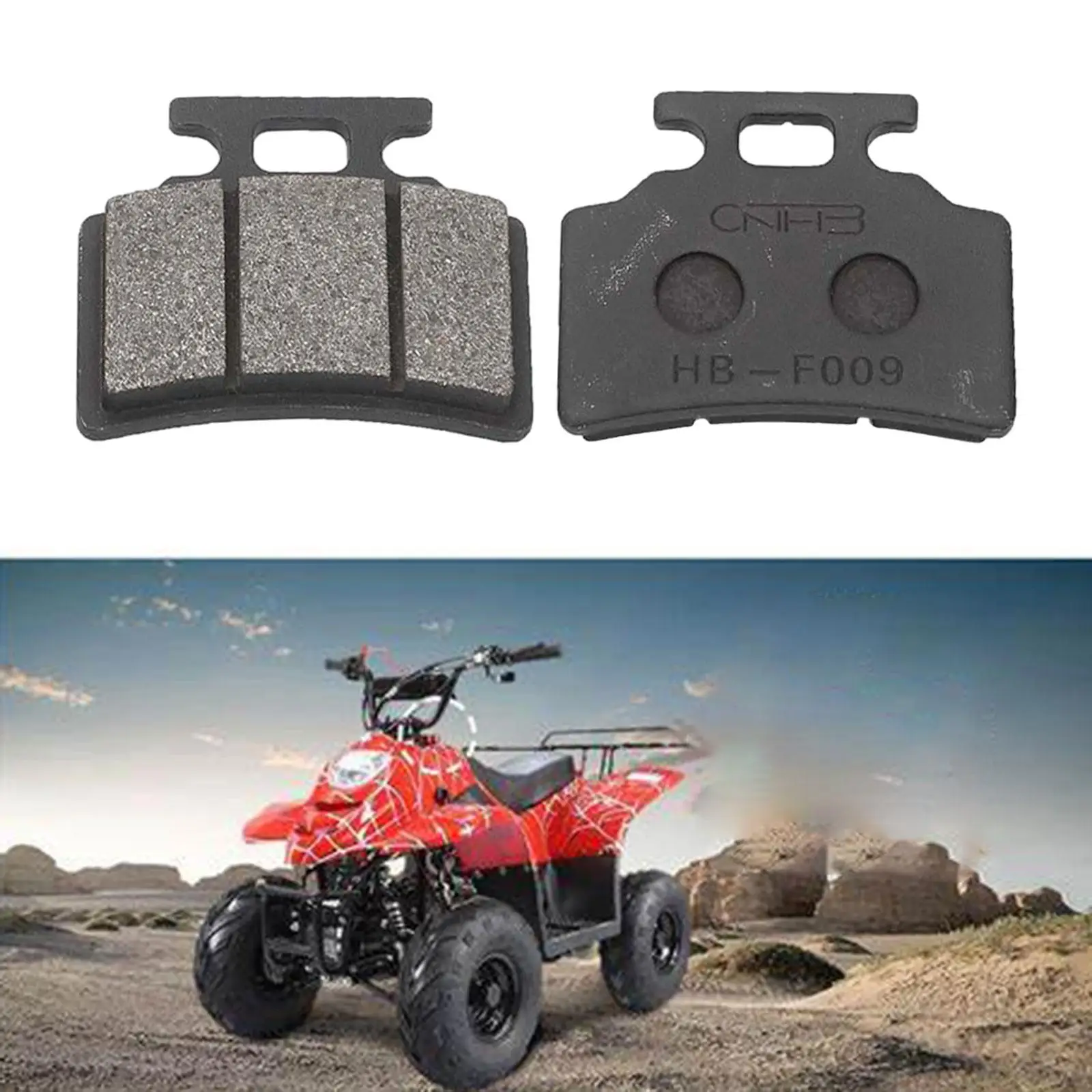 2x Disc Brake Pads Accessories Spare Parts Metal Replaces for Bike 50cc 70cc 90cc 110cc 125cc Scooter Motorcycle ATV