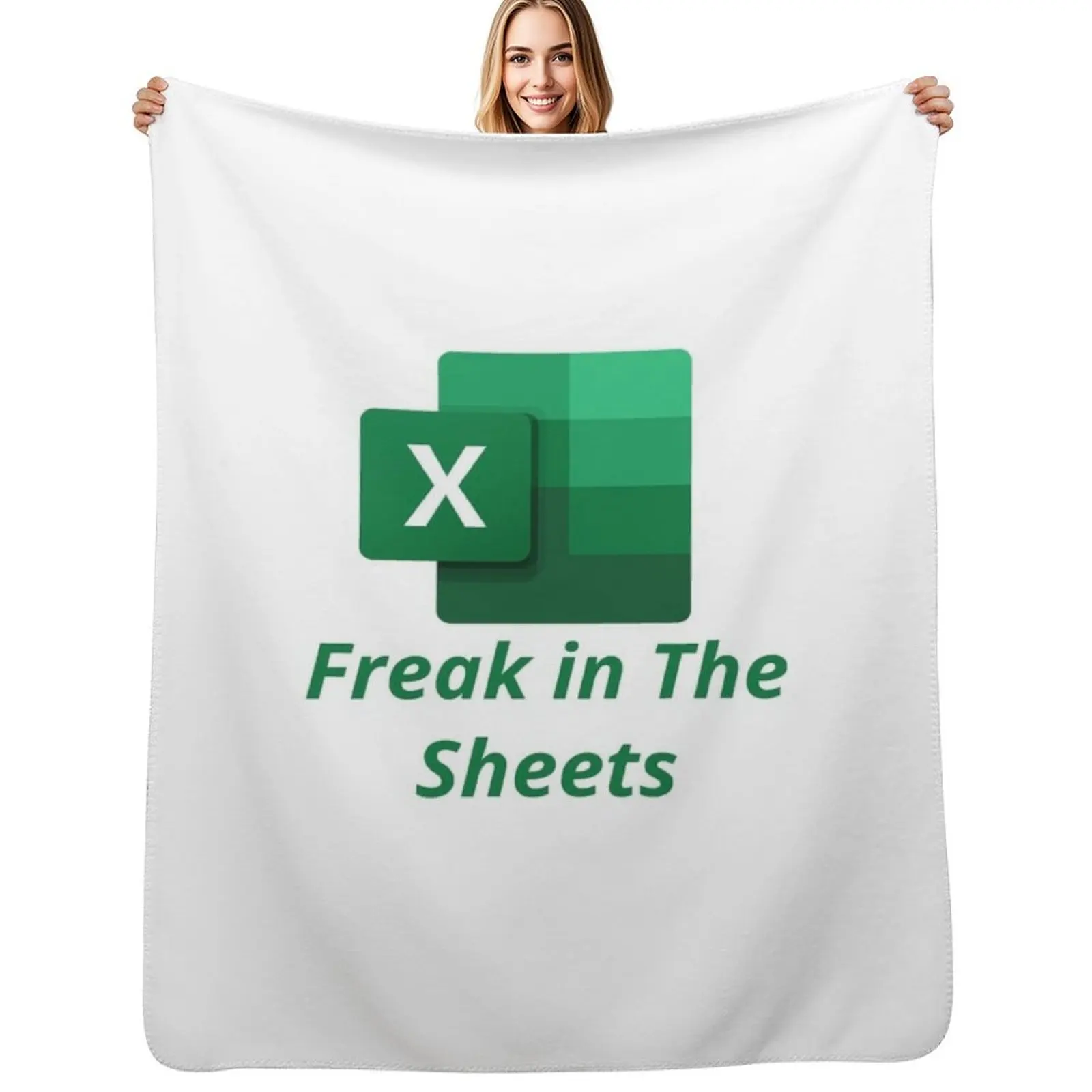 

Freak in The sheets spreadsheets , Excel Throw Blanket Decoratives cosplay anime wednesday Shaggy Blanket