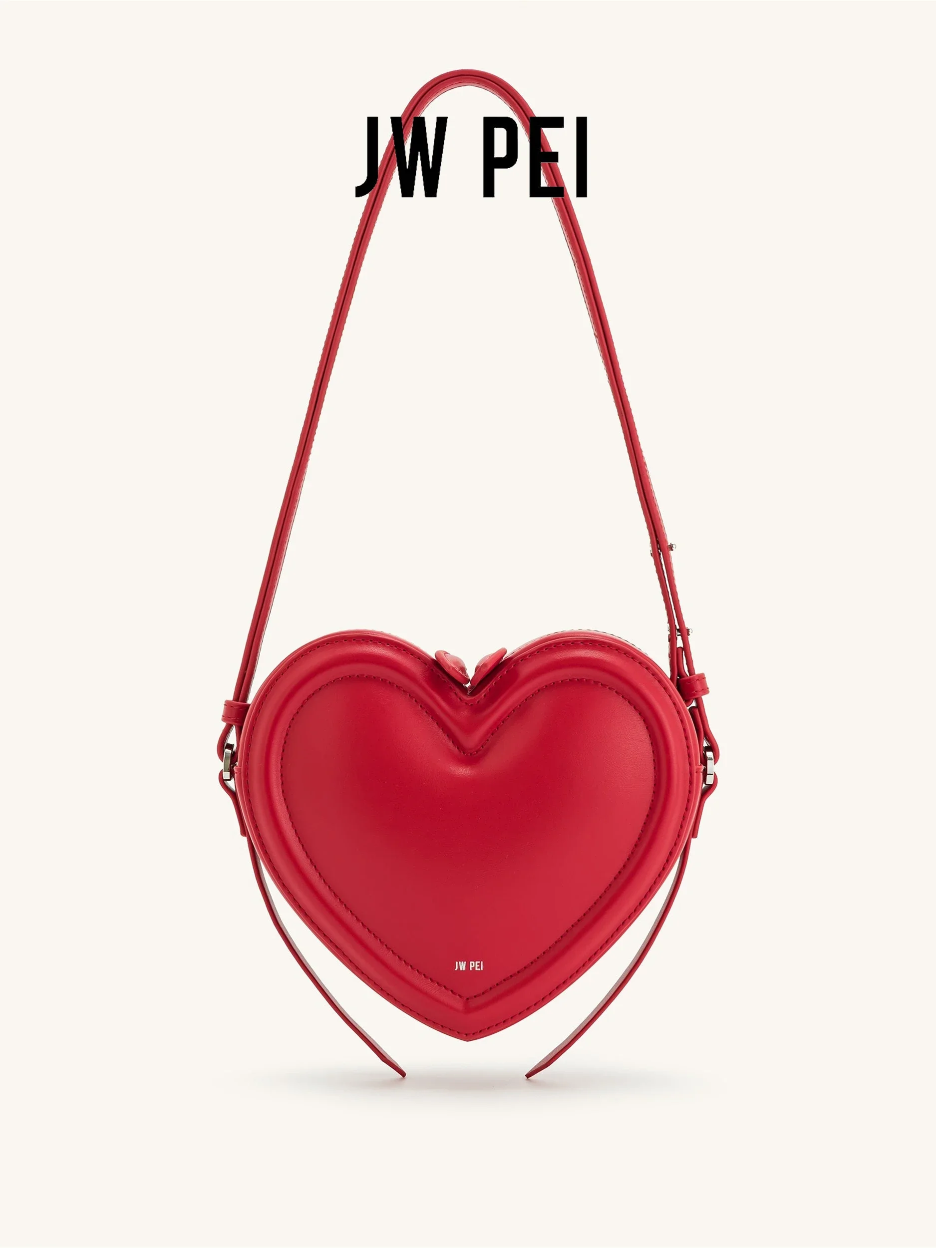 

JW PEI Arlene Heart Shape Shoulder Bag Women,3D Love Design Niche Crossbody Purse,Commuting Underarm Bag Valentine's Day Gifts