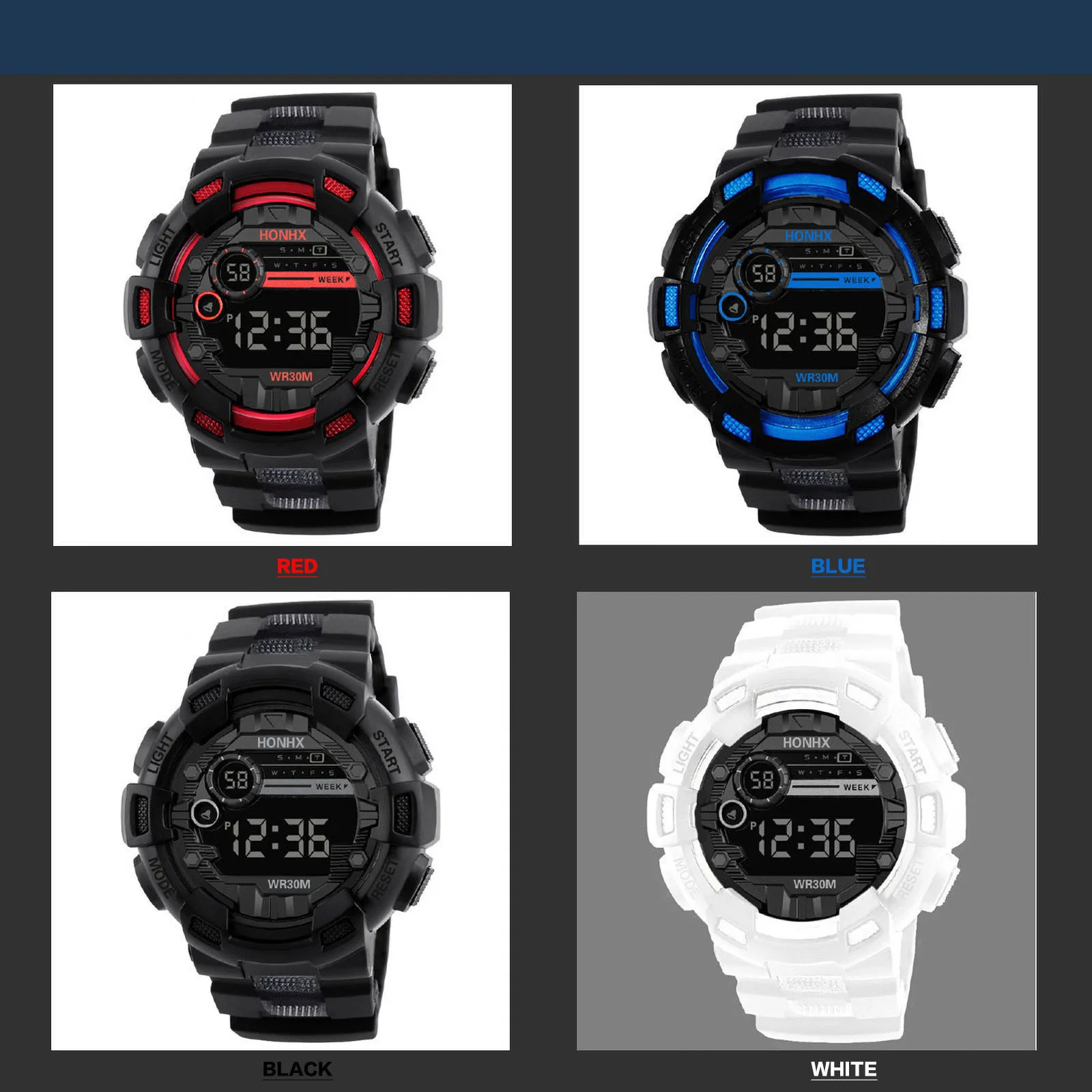 Kids Digital Watches Life Waterproof Electronic Watch For Children Multi-Function Luminous Sports Wrist Watch For Boys