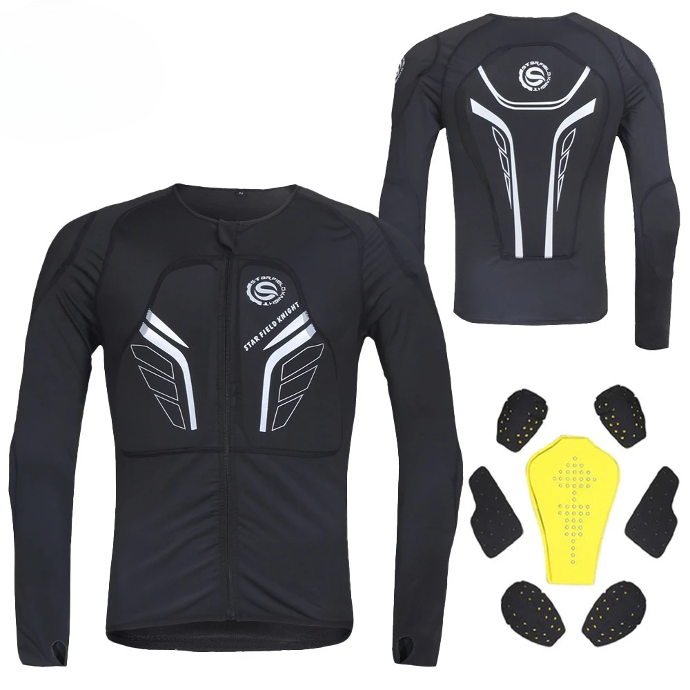 

Motorcycle Riding Armor Jacket Men Protective Gear Motocross Racing Sports Breathable Sweat Wicking Impact Resistant Soft Shell