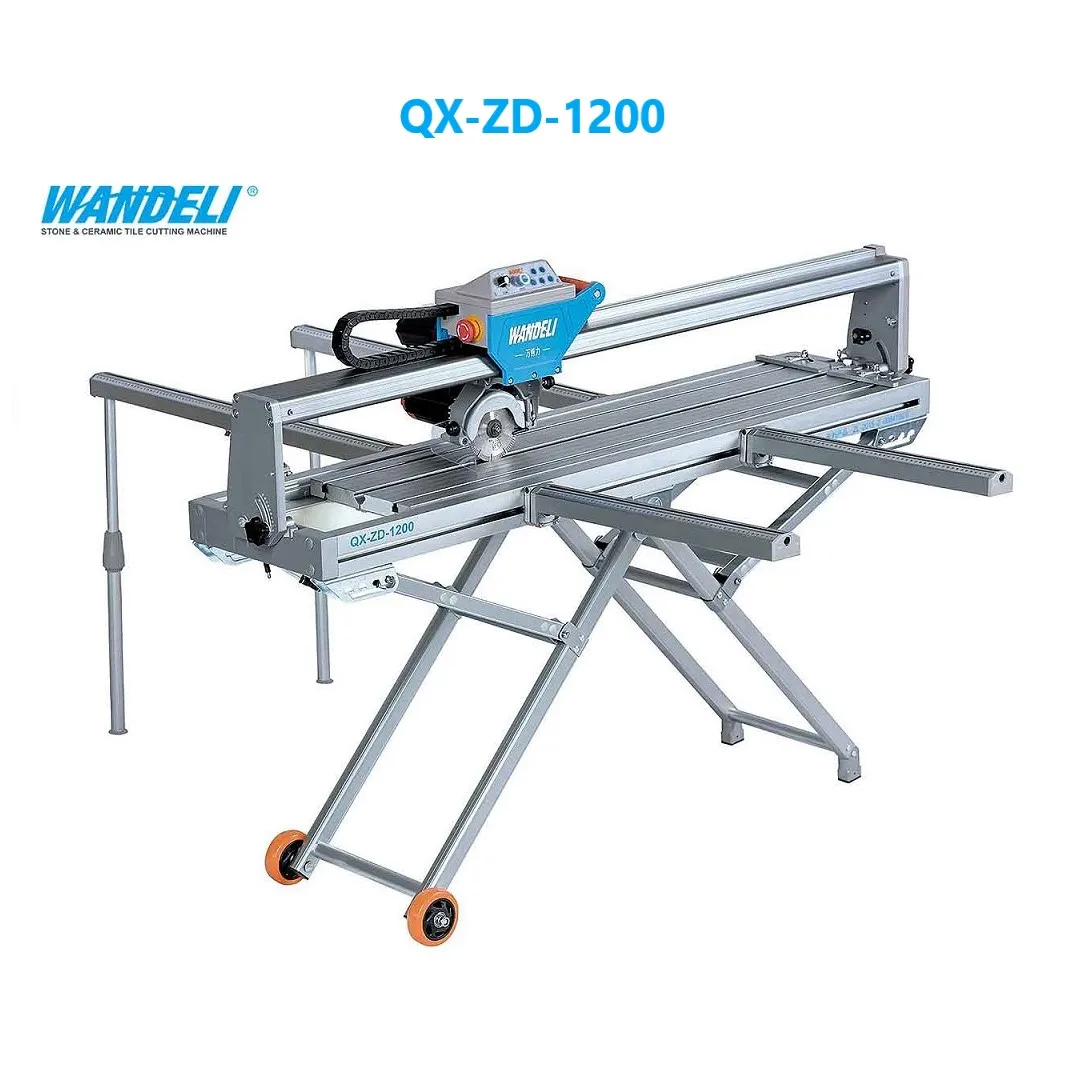 Wandeli QX-ZD-1200 automatic marble tile stone cutting machine, portable stone cutting machine