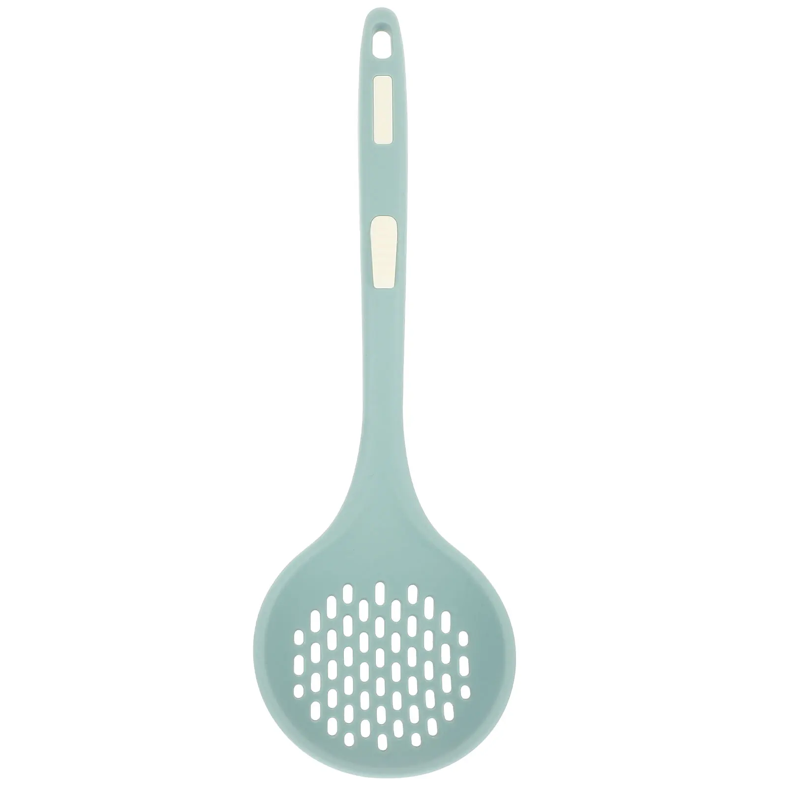 

Silicone Colander Spoon Pasta Noodle Strainer Kitchen Gadget Blue Drain Liquids Easily Clean High Temp Practical Long Use