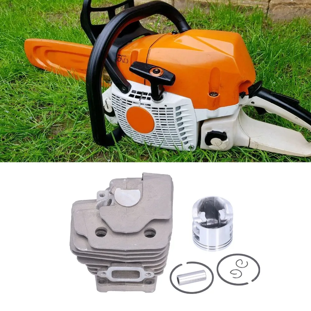 Durable Grey Cylinder Piston Kit Metal Easy to Install Piston Assembly Kit Compact Chainsaw Piston Kit for STIHL MS362 
