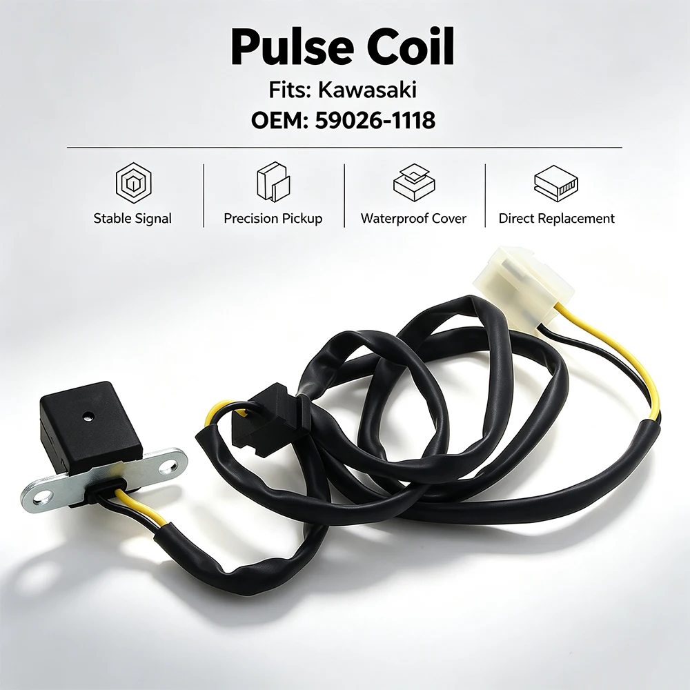 Motorcycle Pulse Coil For Kawasaki Ninja ZX-11 ZX1100 1993-2001 ZZR1100 1993-2001 ZZR1200 2002-2005 OEM: 59026-1118