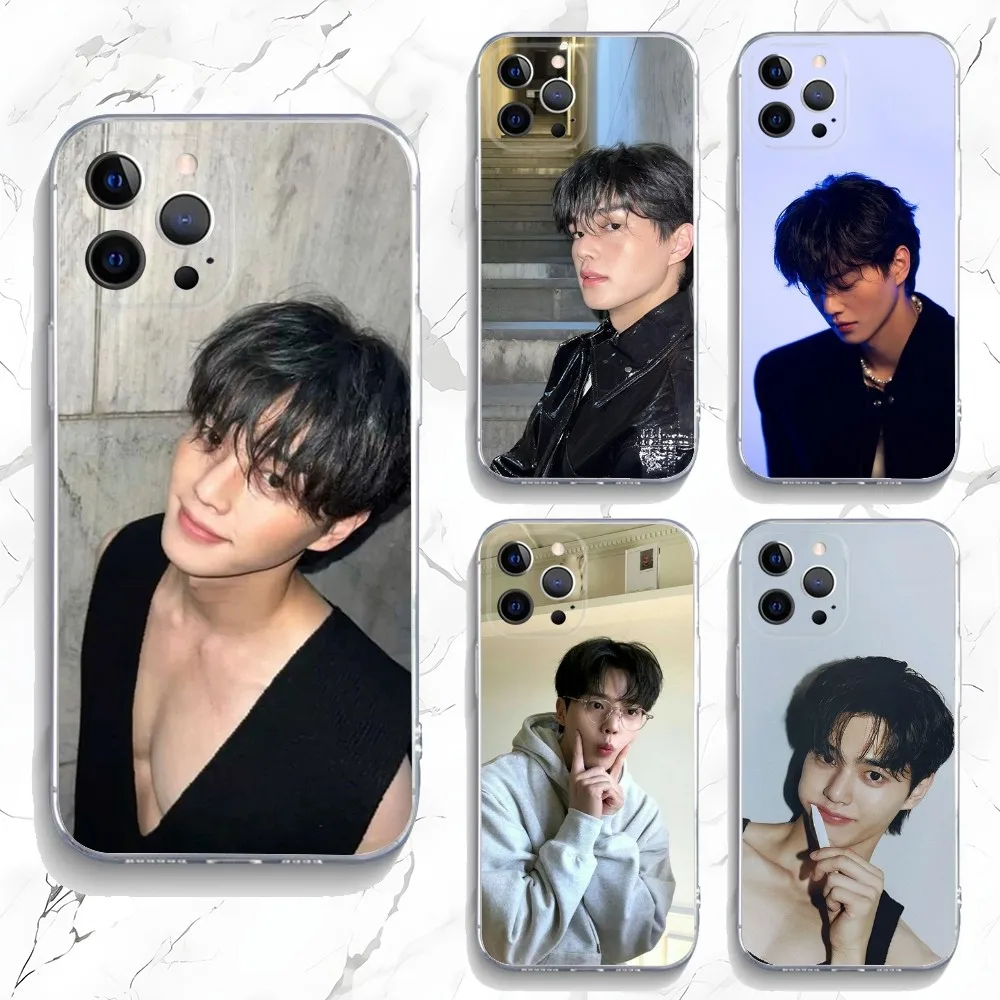 Song Kang Korean Actor Phone Case For iPhone 15,14,13,12,11 Plus,Pro,Max,XR,XS,X,7,8 Plus,SE,Mini Transparent Silicone Soft