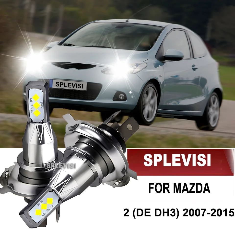 

LED H4 Headlamp Bulb 60W CSP Chip 12V Car Vehicle Replacement For Mazda 2 (DE DH3) 2015 2014 2013 2012 2011 2010 2009 2008 2007