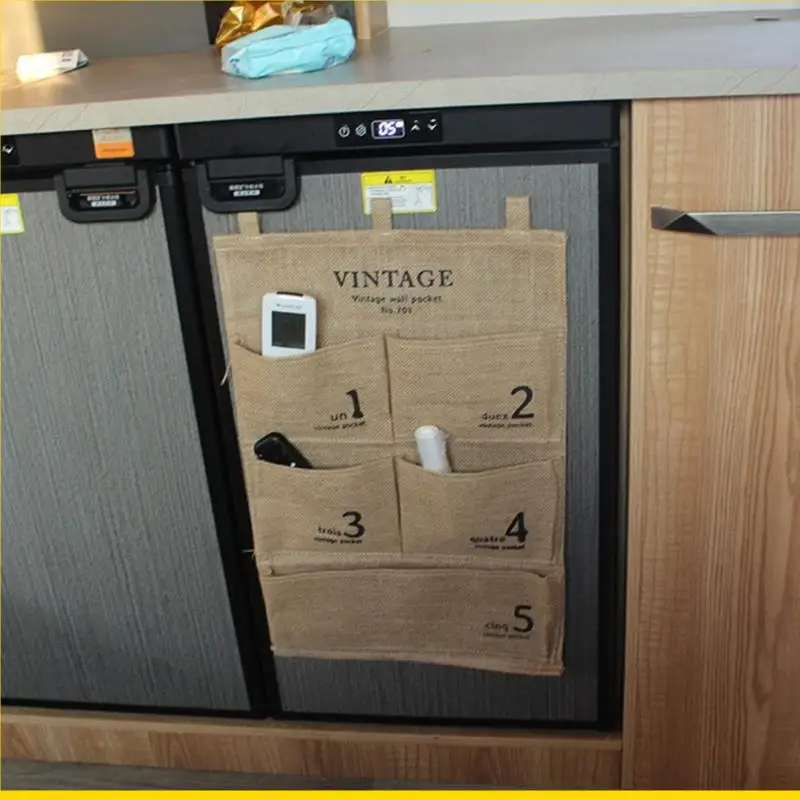 Organizadores de armario y puerta de pared versátiles, solución de almacenamiento colgante, organizadores colgantes compactos, 2 tamaños para almacenamiento eficiente