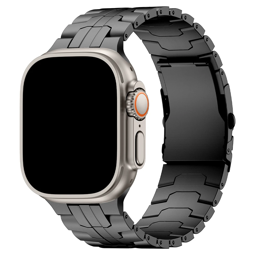 Titanium band voor Apple Watch Ultra 3 2 1 49 mm serie 10 11 46 mm armband man metalen band voor Iwatch 9 8 7 6 5 4 SE3 44 mm 45 mm - afbeelding 1