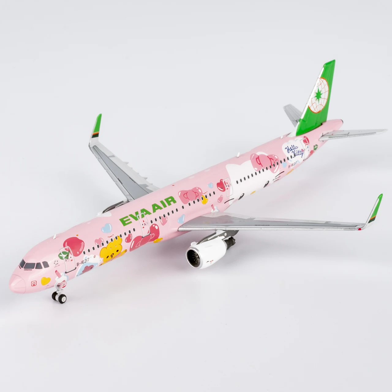 13122 alliage avion à collectionner cadeau NG modèle 1:400 Eva Airways "StarAlliance" Airbus A321 modèle d'avion moulé sous pression B-16217