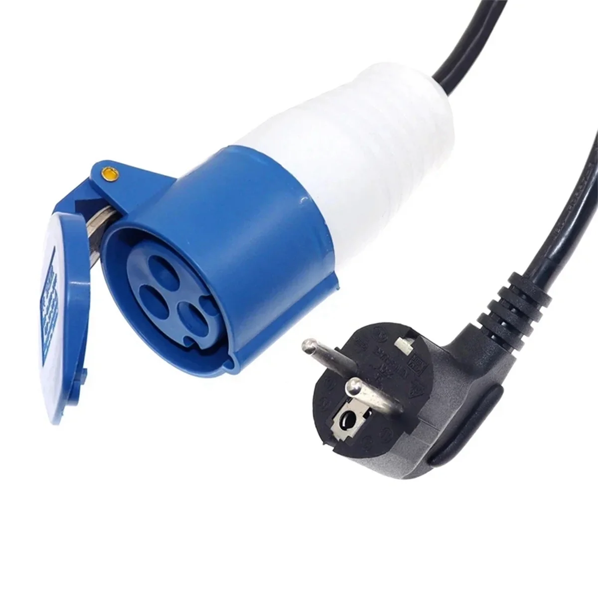 

B17A--EV Charger Adapter Connector 16A 0.5M EU PLUG to Cee Socket for Electric Vehicle Car Type 2 to Type