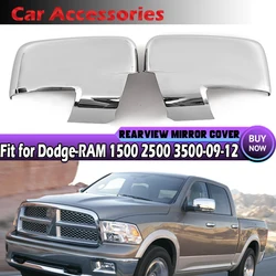 Chrome Replacement Car Rearview Mirror Cover Caps For 2009-2012 Dodge Ram Mirror Covers W/ Turn Signal (NOT for Tow Mirror)