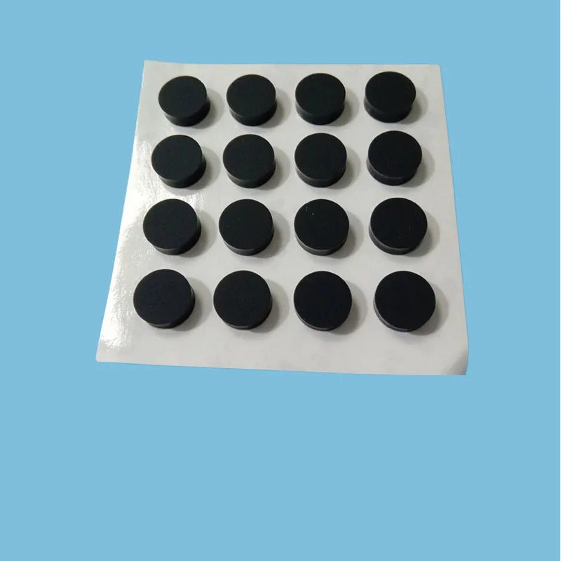 Black Rubber Anti Slip Round Pads Self-adhesive Damper Buffer Bumpers Feet Furniture Drawer Door Pad Notebook Non-slip Mats