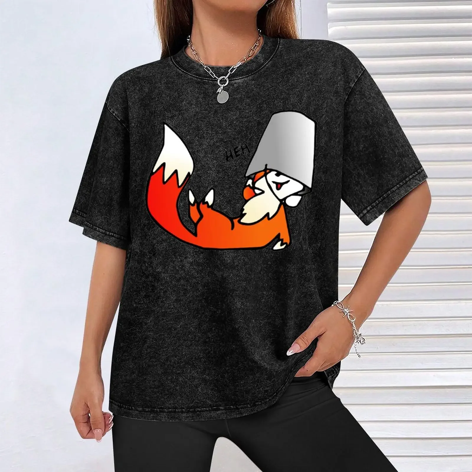 تي شيرت Heh Buckkit تي شيرت قطني كبير الحجم برسومات تي شيرت ملابس كبيرة الحجم للرجال