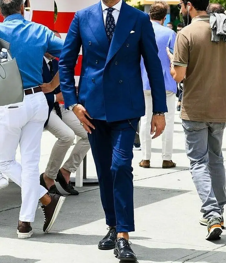 Traje de negocios rojo óxido para hombre, esmoquin ajustado con solapa de pico, para boda, graduación, ocasión Formal, chaqueta y pantalones de 2 piezas