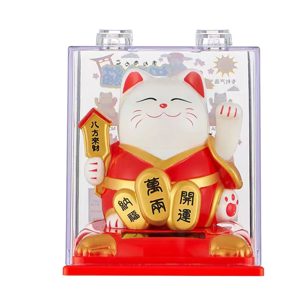 New Arms Swing Continuously Lucky Cat Cat Welcome Cat 9.8x8.1x8.1cm Opening Checkout Automatic Waving Lucky Cat