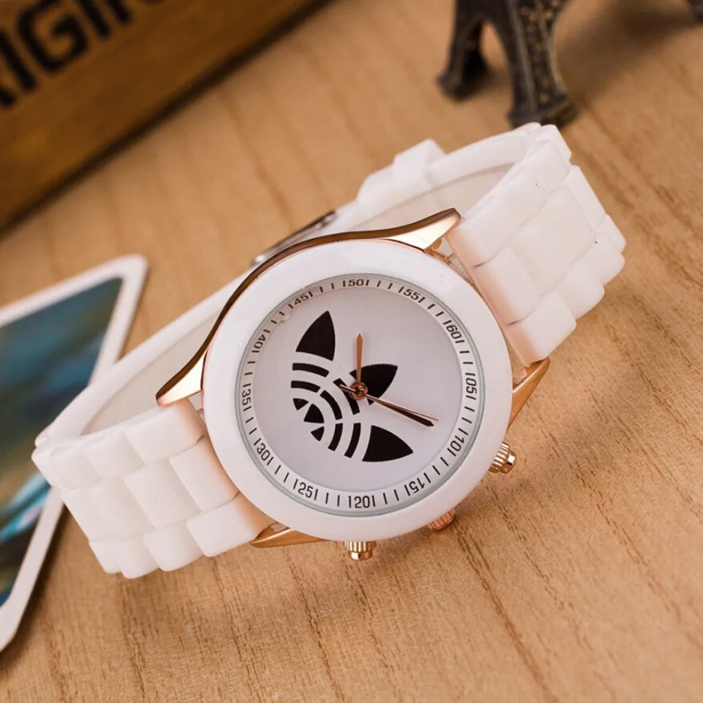 1pcs Silicone Sport Men\'s Women Watches Casual Quartz Watch For Women Fashion