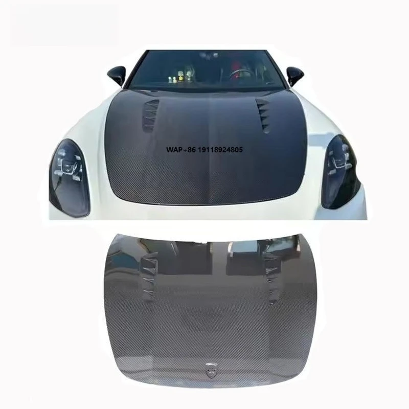 

2017-2019 for Panamera 971 Topcar Style Dry Carbon Fiber Bonnet & Front Luggage Compartment New Condition Cover