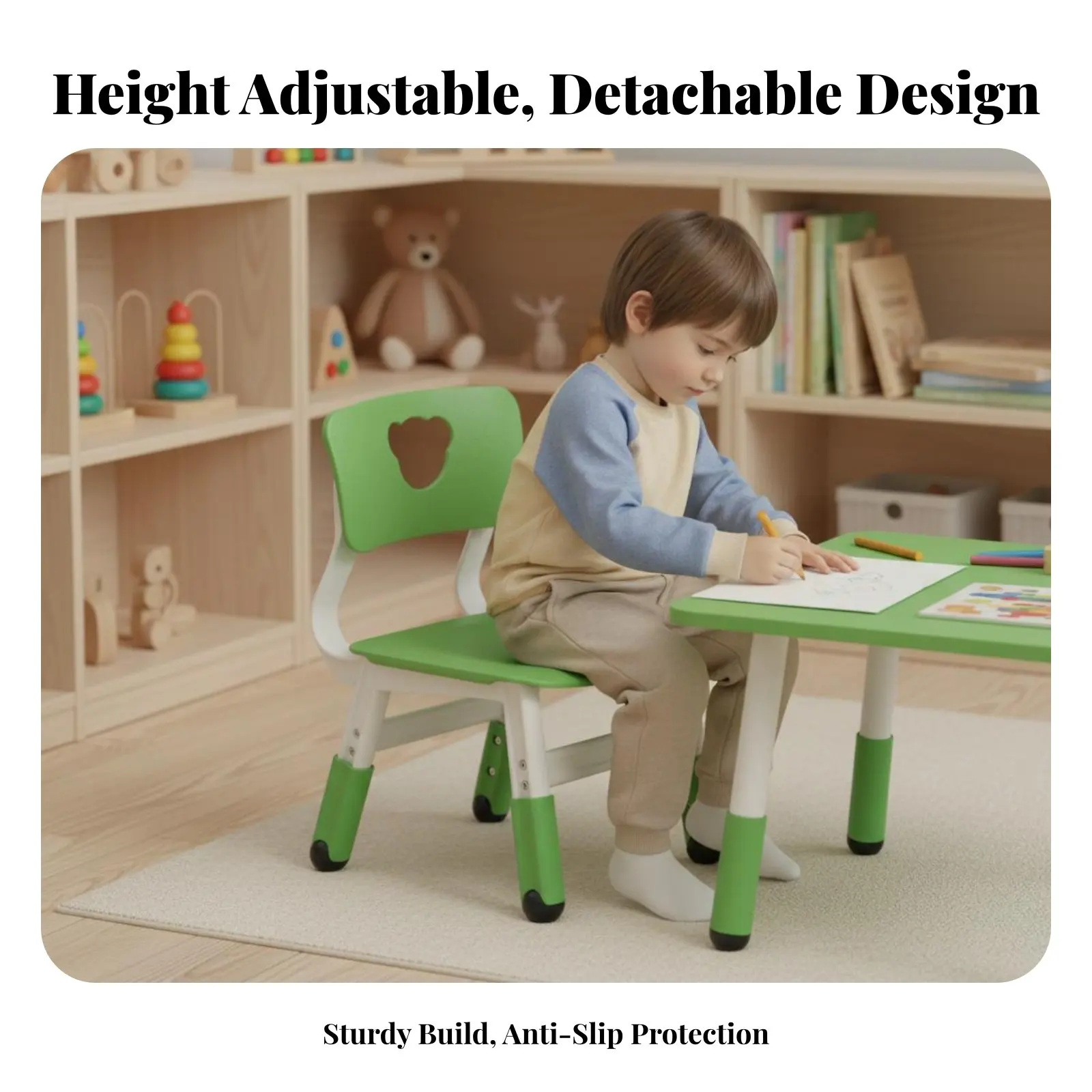 heart-cutout-spinerest-chair-adjustable-height-children's-furniture-robust-duty-for-daycare-center