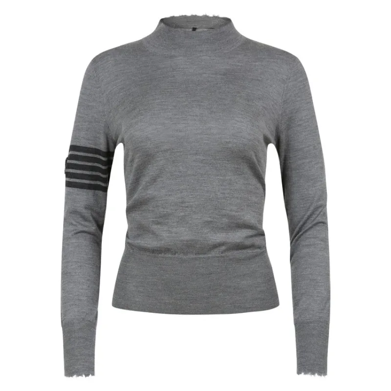 

New Autumn and Winter Women's Knitted Sweaters, Comfortable High-elastic Pullovers, Outdoor Sports Golf Clothes