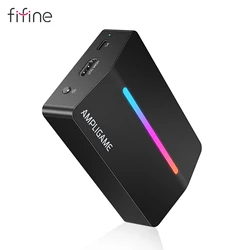 Fifine Video Capture Card 4K HDMI for Live Streaming and Gaming,Compatible with PS4/PS5/Windows/Mac OS/Switch/Xbox - V3