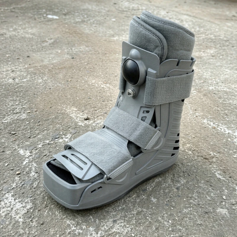 Inflatable Walking Boot Dual Air Bladder Ankle Brace Gray M Size 38-42 for Achilles Tendon Foot Fracture Recovery Use 워킹 부츠