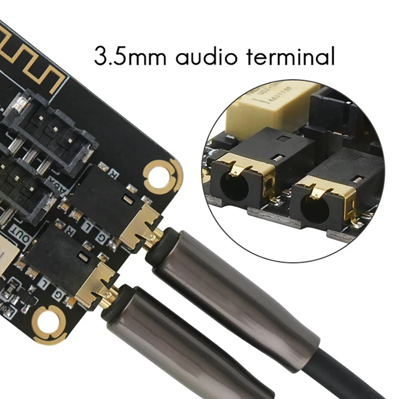 LQSC 2X Bluetooth Decoder Board For AUX Input Diy Modified Speaker Audio MP3 Stereo Audio Receiver Module