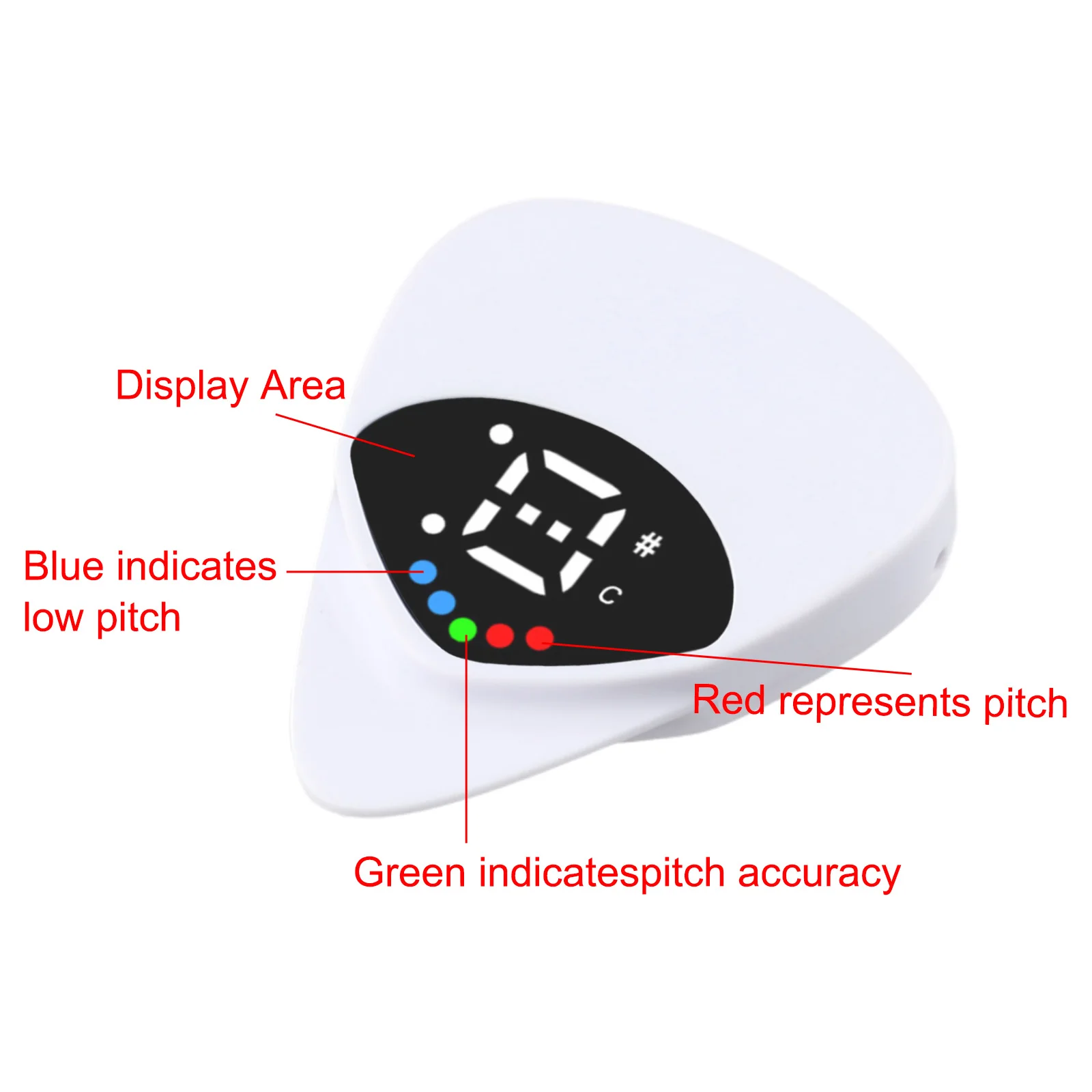 Guitar Accessories Two in One Picks Tuner for Seamless Playing Experience on For Acoustic Electric Instruments