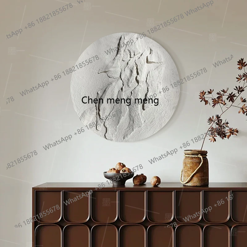 

Medieval style hand-painted texture living room decorative paintings, wall paintings, atmospheric murals, modern simplicity