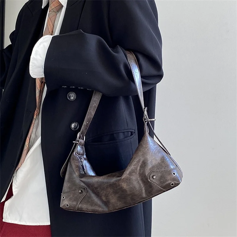 Women New Spring Summer Niche Design Luxe Chic Versatile Underarm Shoulder Crossbody Bag Commuter Daily