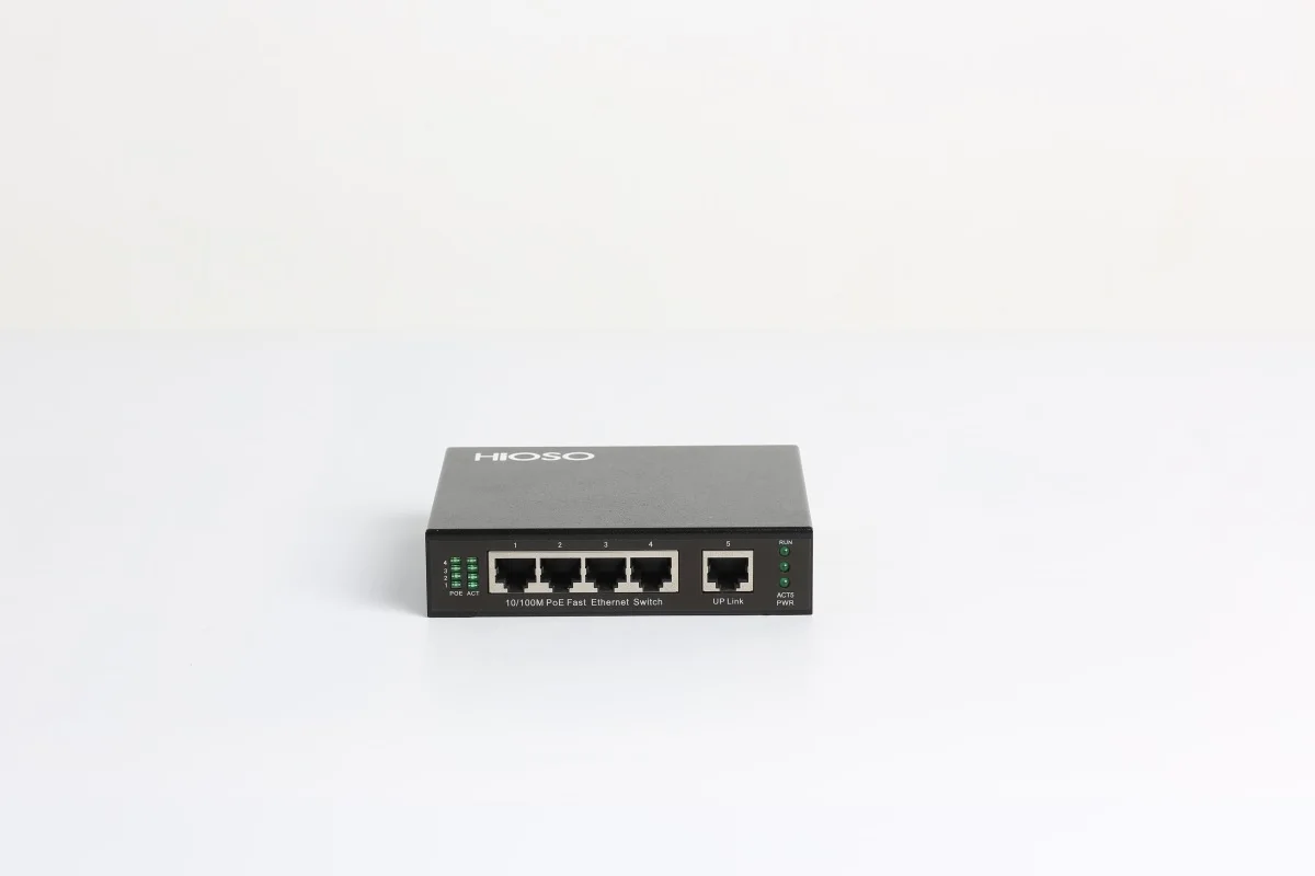 Commutateur Ethernet rapide, boîtier métallique non géré, DC 12V, 5 ports, 10 m, 100m