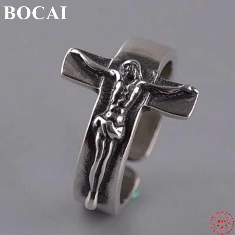 

Мужские и женские кольца из серебра 925 пробы, с крестом и распятием