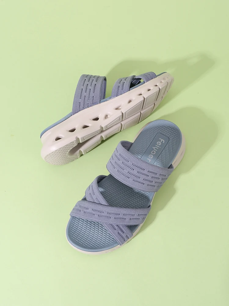 

Summer Thick Bottom Lightweight Outerwear Non tiring Foot Anti slip Versatile Leisure Sports Beach Women's Slippers