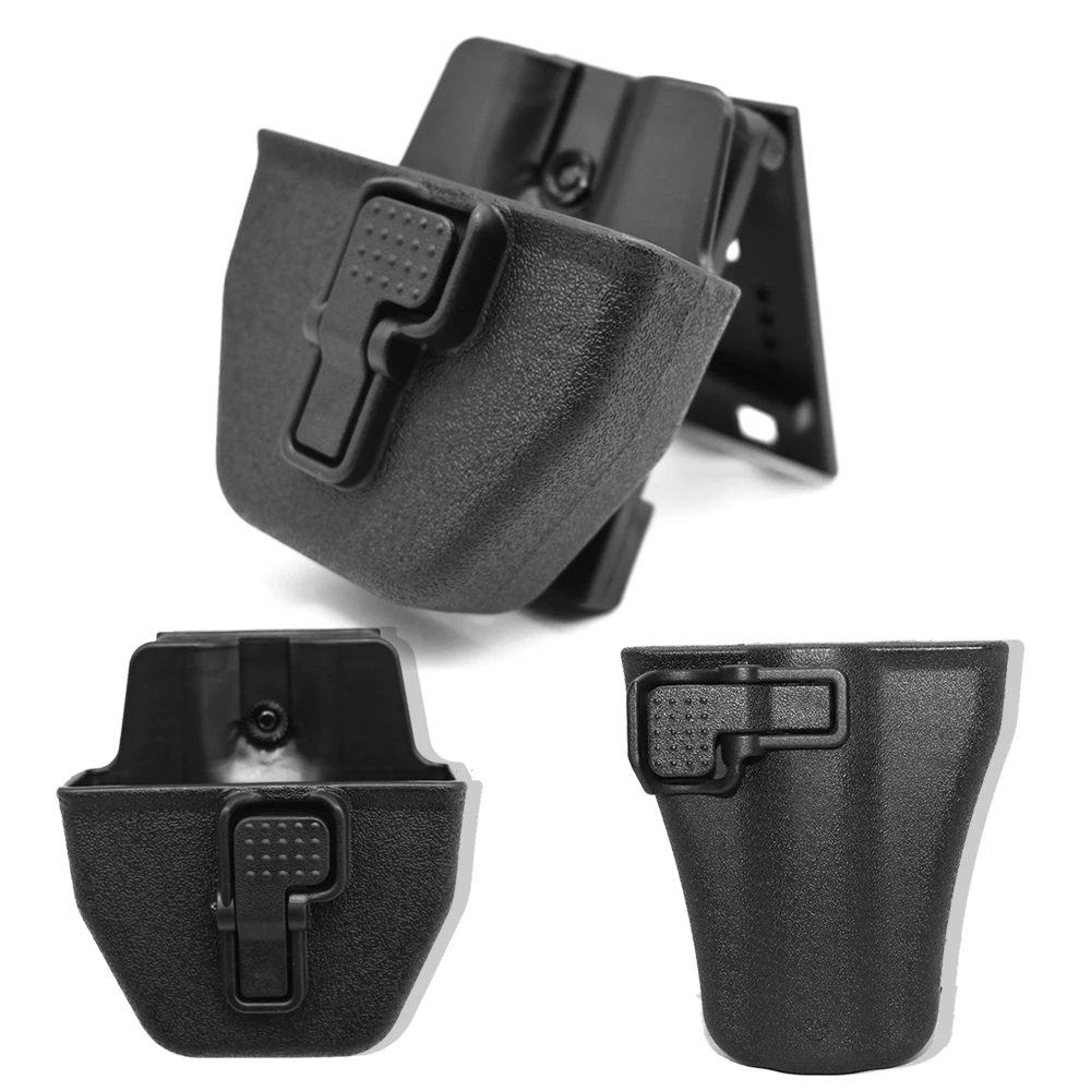 Open Top Tactical Handcuff Holder Case Shackles Pouch Cover Concealed Hand Cuffs Belt Holster with Adjustble Belt Loop