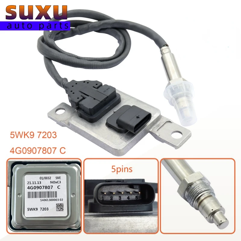 

Nitrogen Oxide Sensor NOx Sensor 4G0907807H For Audi A6 S6 A7 S7 4G 3.0TDI Quattro Diesel 4G0907807C 5WK97203 4G0907807S