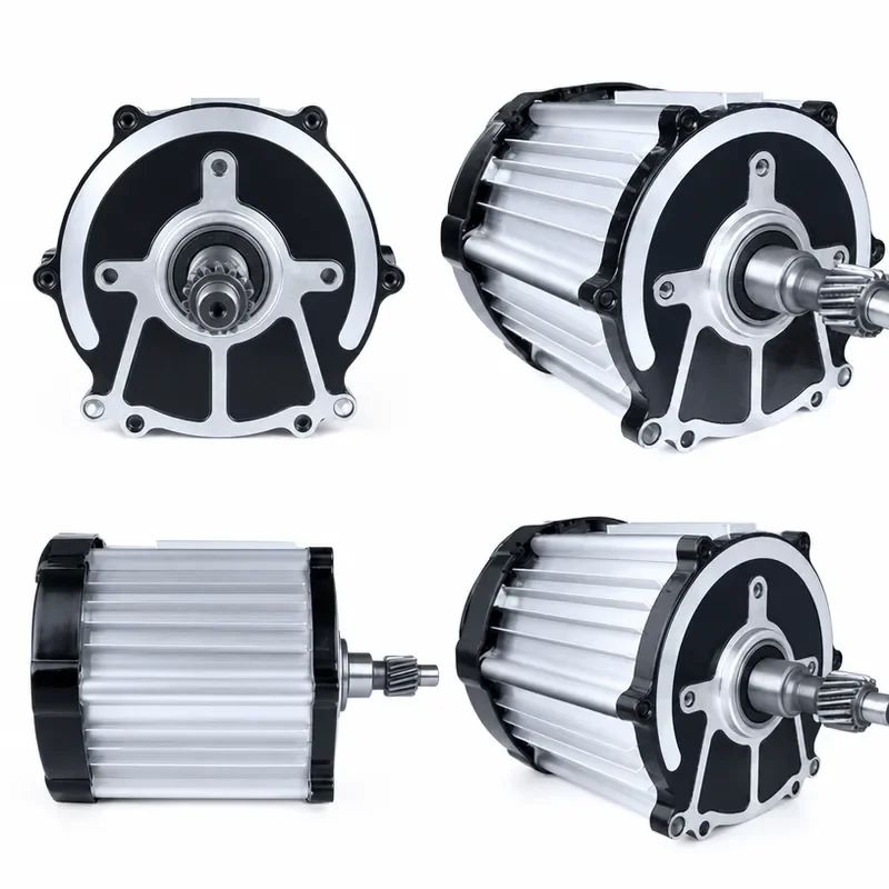60V 1000W Electric Tricycle Motor 16 Tooth Shaft Brushless DC Motor for E-Trike Retrofit