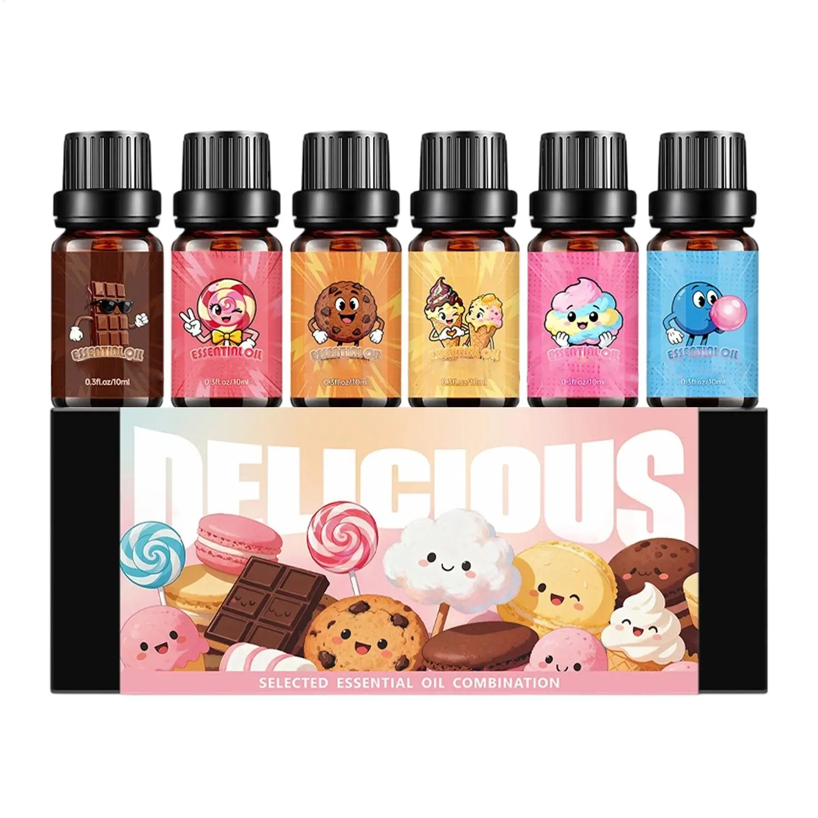 Lasting Candy Scent Aromatherapy Essential Oil Sweet-Inspired Candle Perfume oil For Humidifier Candle Soap Making Air Freshener 6