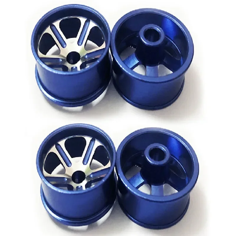 Middle Diameter Lightweight Wheels Self-made Parts For Tamiya MINI 4WD Colored Wheel w/Aluminum Disc L005 1Set /lot