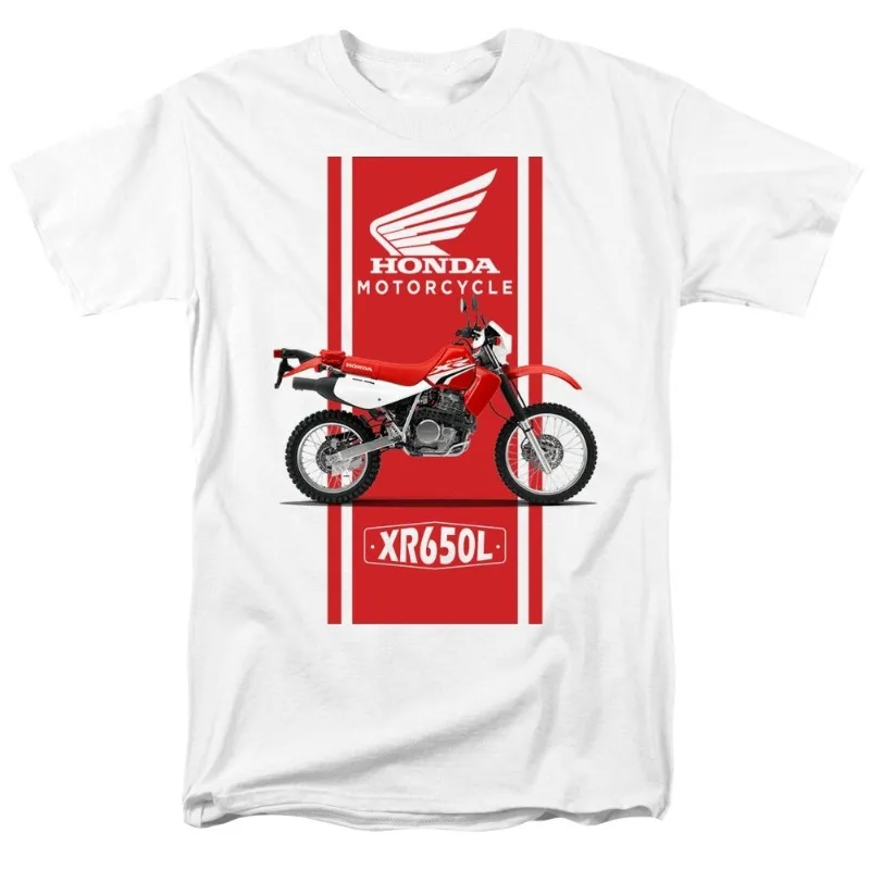 

Honda Men's and Women's T-shirts Summer New XR650L Racing Motorcycle Riding Off-road Enthusiasts Short-sleeved Retro Top