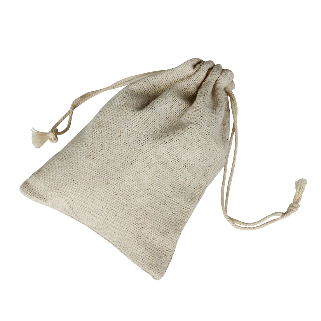 10 Pcs/Lot Linen Drawstring Bags Multiple Sizes Coin Money Card Holder Gift Jewellery Pouch Cosmetic Washing Storage Bag