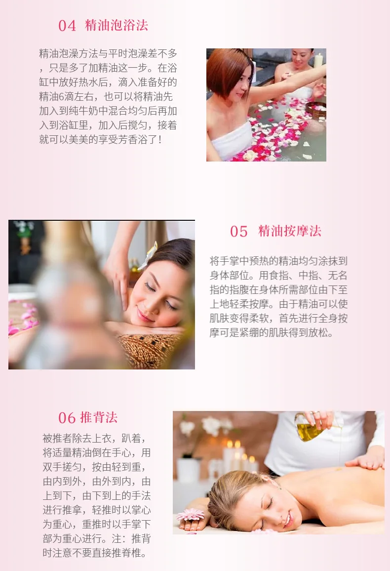 Mała butelka oleju eterycznego z różą, do masażu Gua Sha całego ciała, twarzy i pleców.