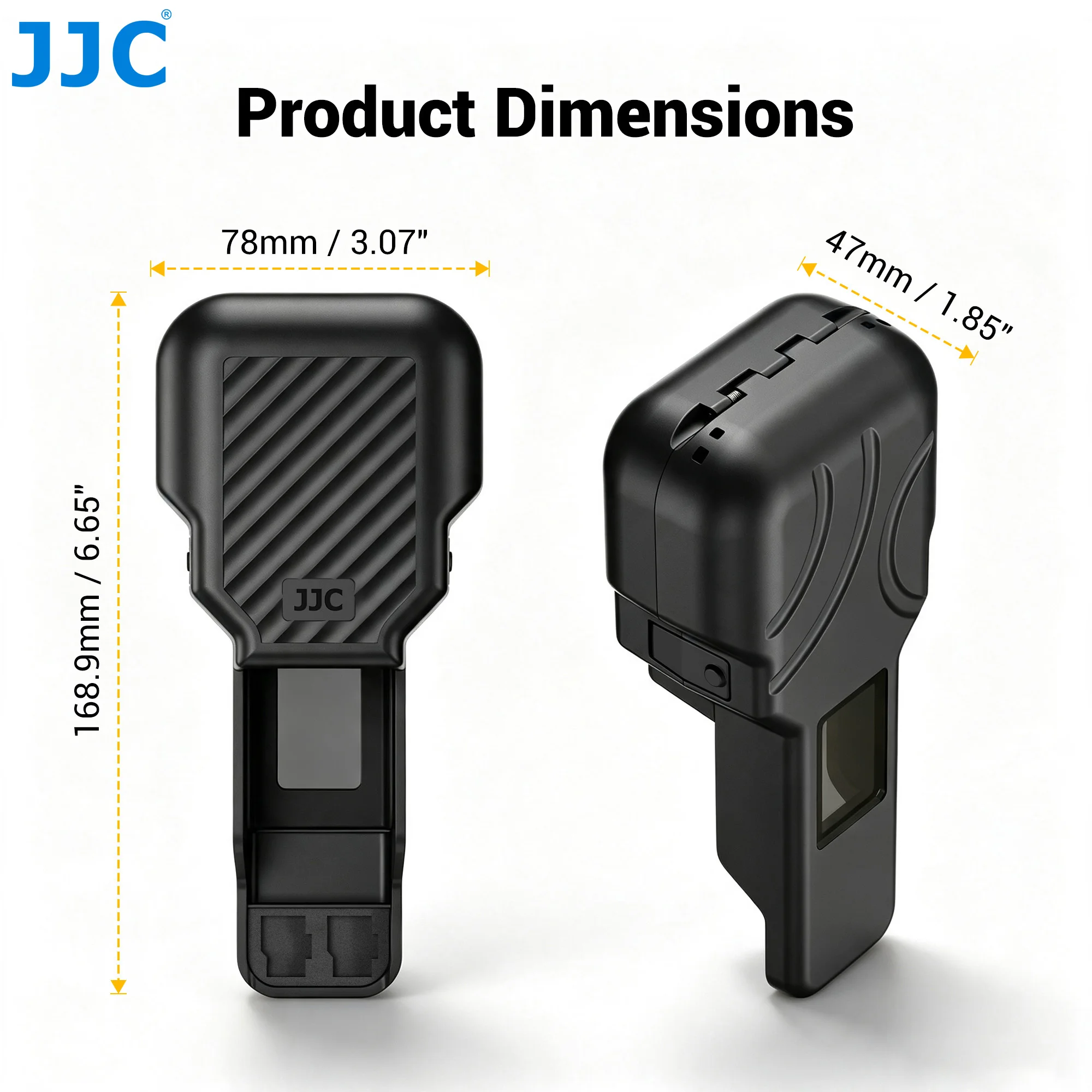 JJC PC-OP4PSE für DJI Osmo Pocket 4P Tragbare ABS-Halbschutztasche Zubehör Kann 2 Micro-SD-Karten und 2 Filter Aufbewahren – Detail 9