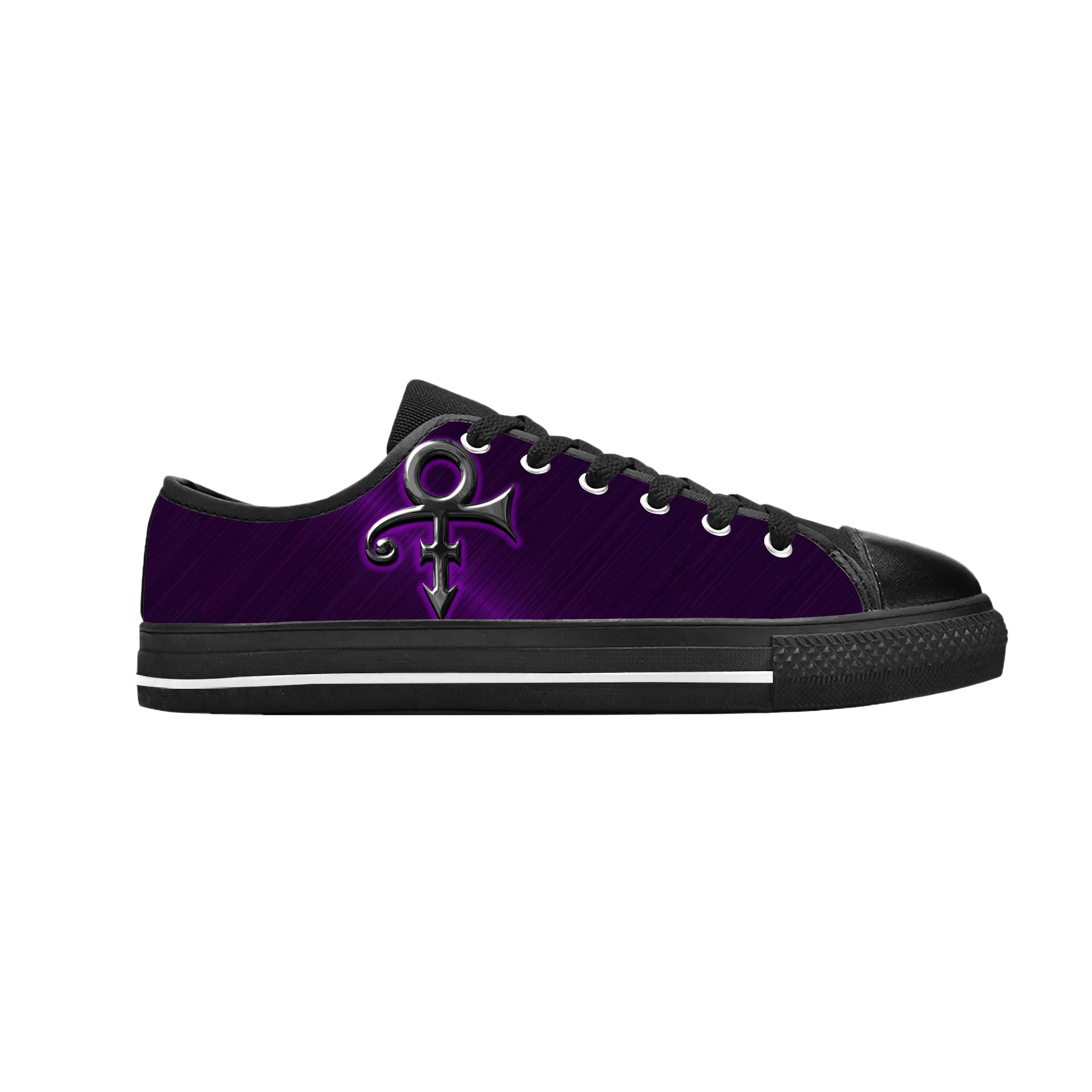 Prince Rogers Nelson Purple Rain Love Symbol Funny Casual Cloth Shoes Low Top Comfortable Breathable 3D Print Men Women Sneakers