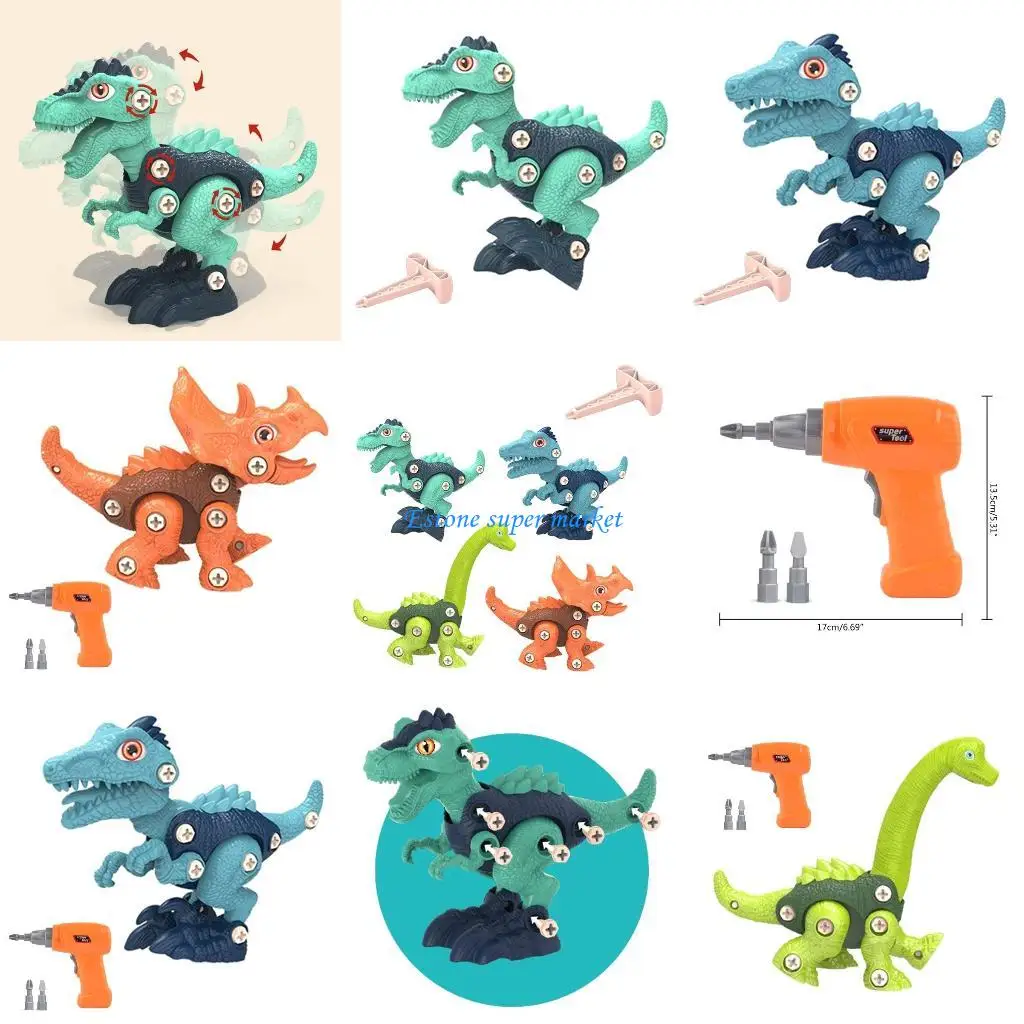 Table jeu dinosaure 090B, jouet avec outil, fournitures figurines d'action, jeu Table couleur classique, cadeau