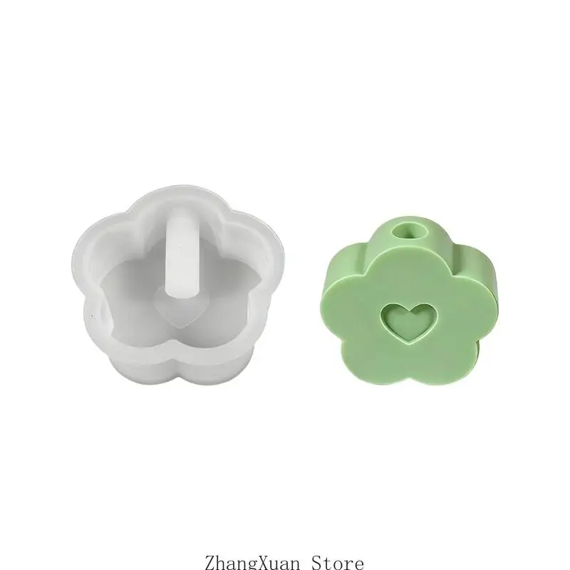 Charm-Herz- und Blumenhaus-Silikonform, für die DIY-Kreation, 3 x – Detail 7
