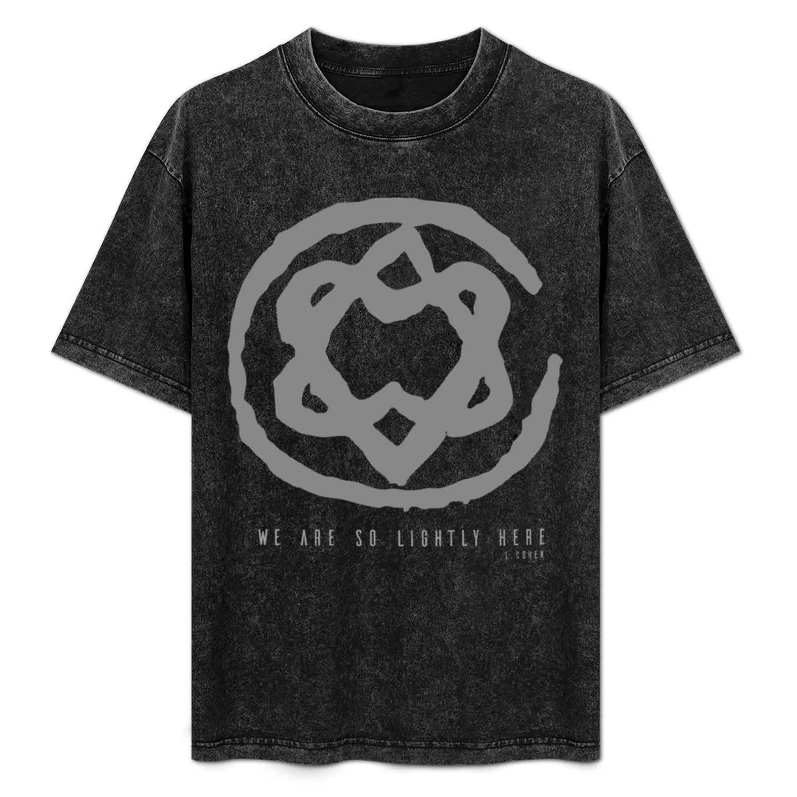 

so lightly hereTribute to Leonard Cohen T-Shirt customizeds graphic t shirts summer 2025 anime stuff mens plain t shirts