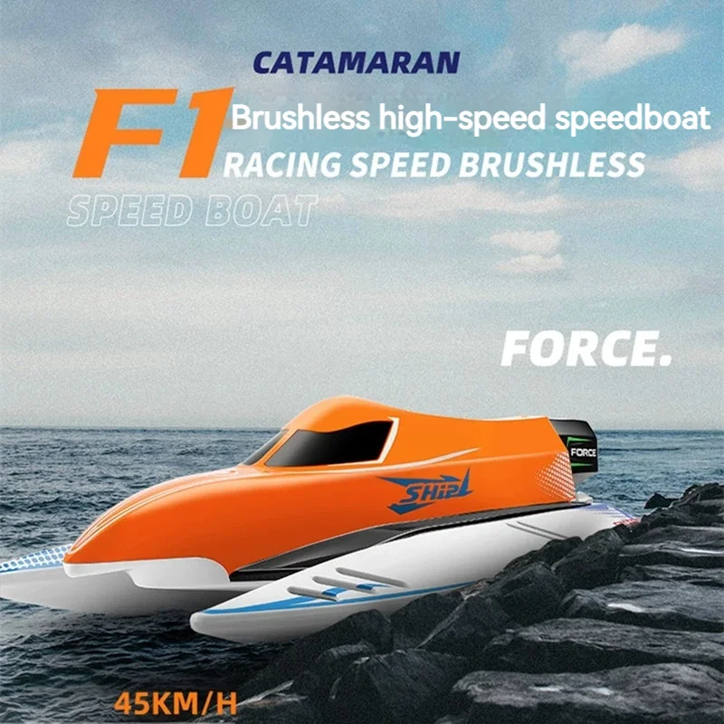 Weili Wl915-A Barca telecomandata senza spazzole ad alta velocità da 43 cm Completamente proporzionale Rc Barca veloce Anti ribaltamento Modello giocattolo 14+ regalo