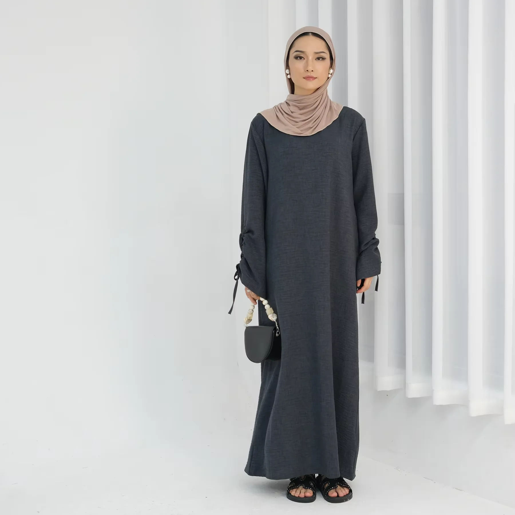 

2025 New Abayas for Women Muslim Maxi Dress Turkey Kaftan Dubai Abaya Caftan Marocain Femme Musulmane Arab Jalabiya Eid Djellaba