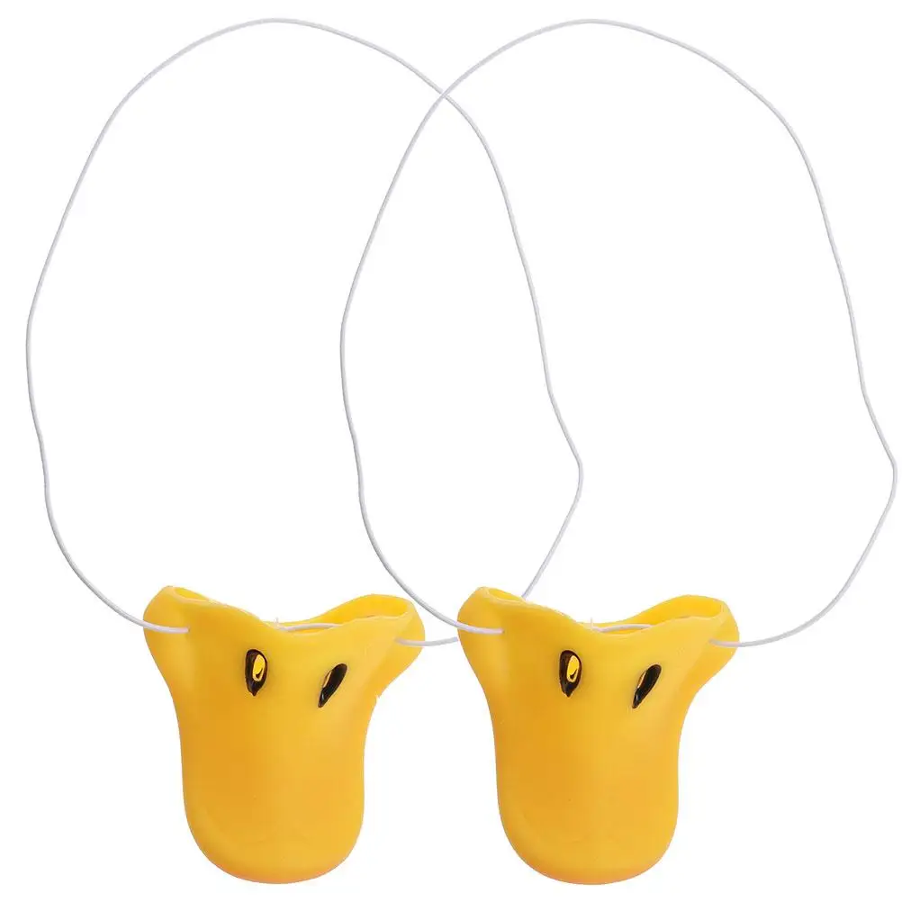 

2pcs Duck Props Vinyl Simulation Decorative Carnival Christmas Easter Supplies Cosplay Cosplay Duck Nose Accessories