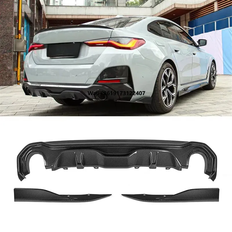 

X Style Dry Carbon Rear Bumper Lip Diffuser Spoiler for 4 Series G26 2021+G26 Rear Diffuser